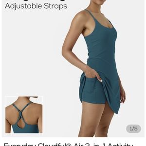 Halara exercise dress with built in shorts